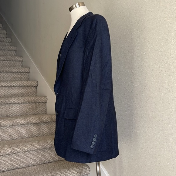 Vintage Christian Dior Sz 50 (?) Grand Luxe Collection Charcoal Gray Blazer - Picture 2 of 16